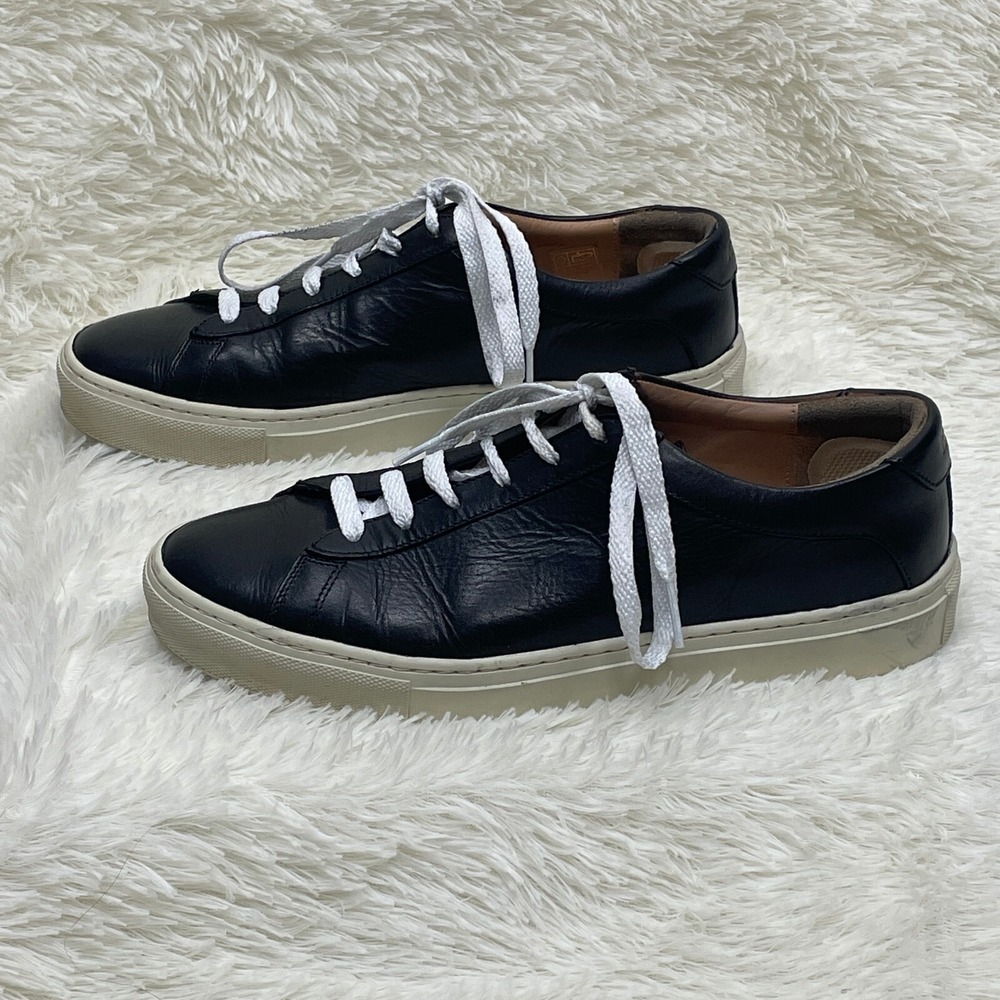 KOIO Capri Leather Sneakers Mens US 7 EU 40 Black Onyx Made‎ In Italy Shoes